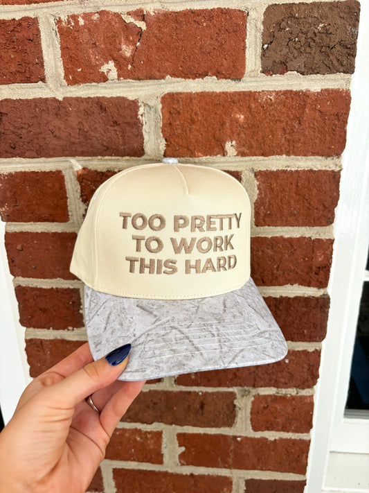 Too Pretty Camo Hat