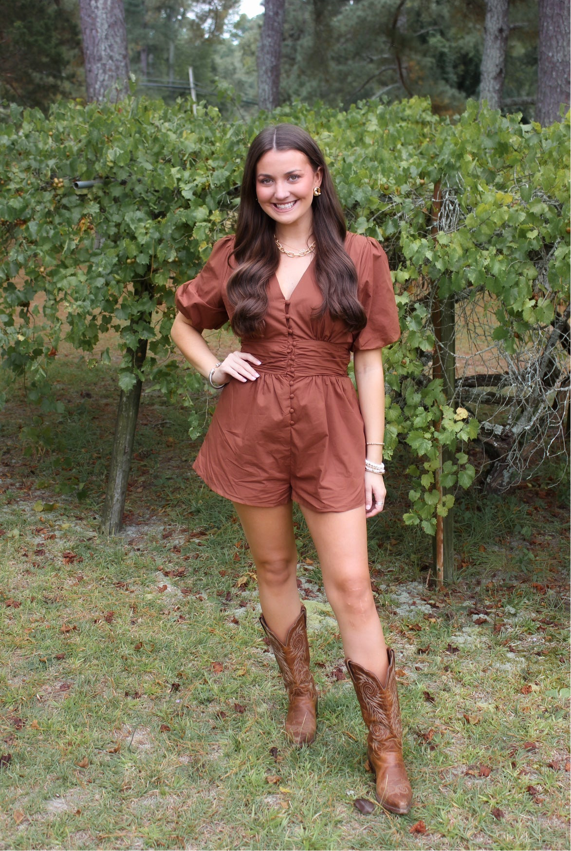 Falling for You Romper