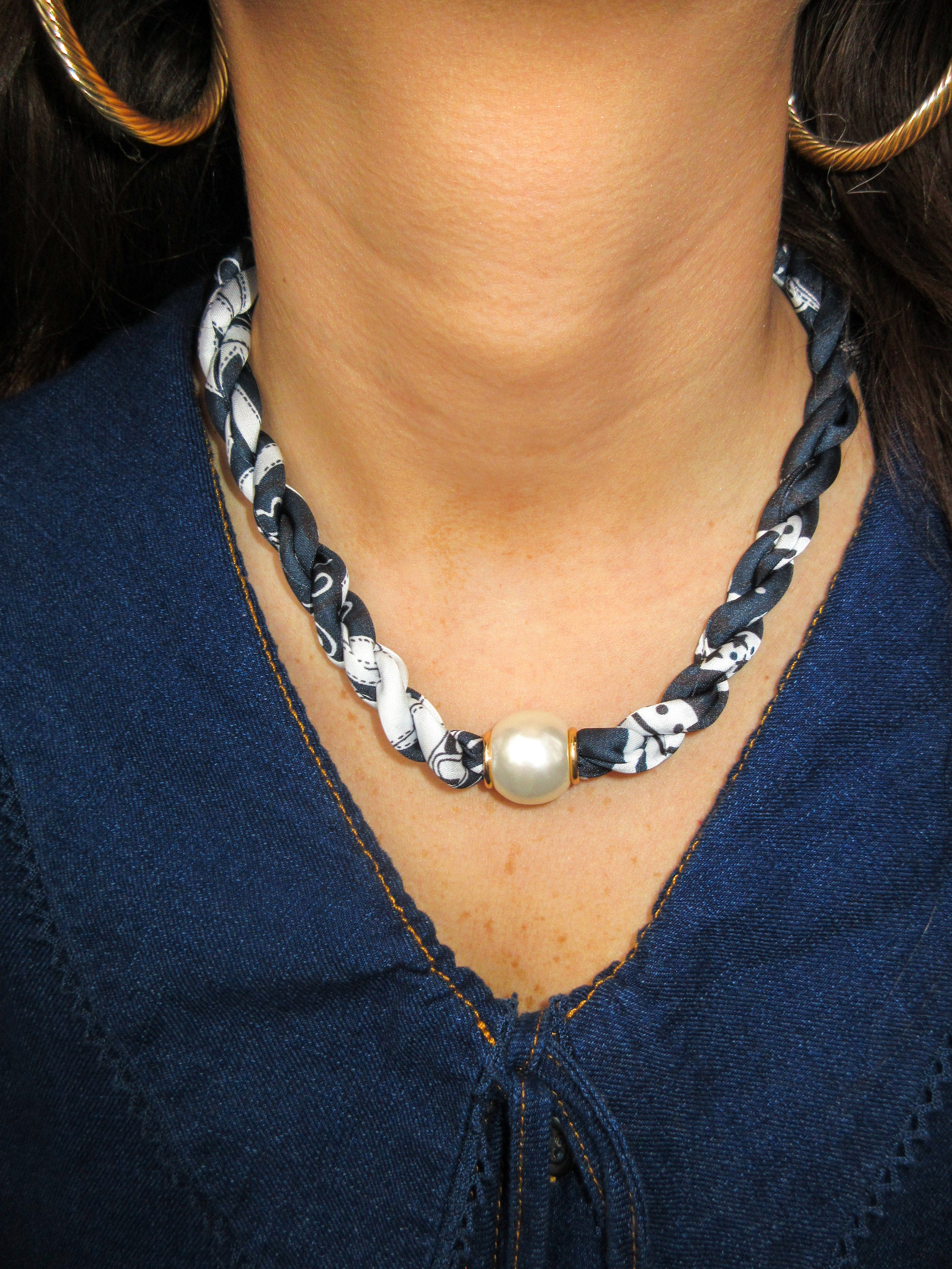 Twisted Pearl Necklace