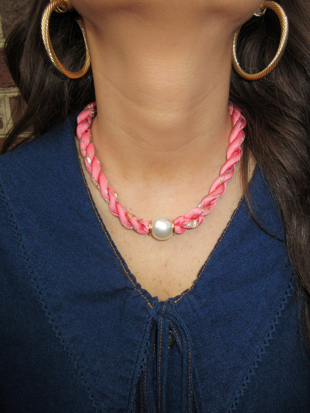 Twisted Pearl Necklace