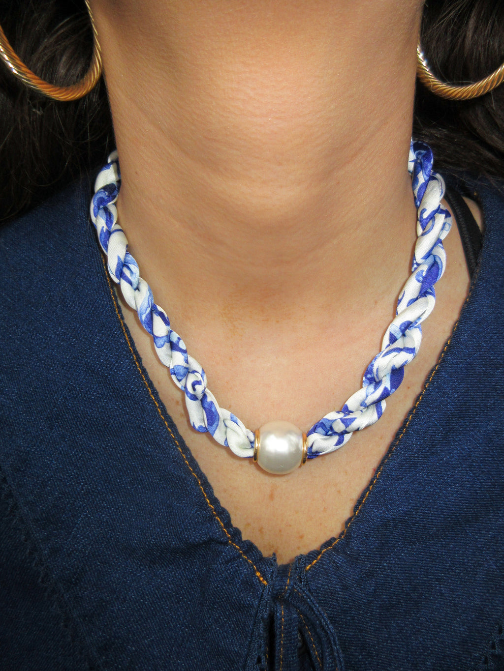 Twisted Pearl Necklace