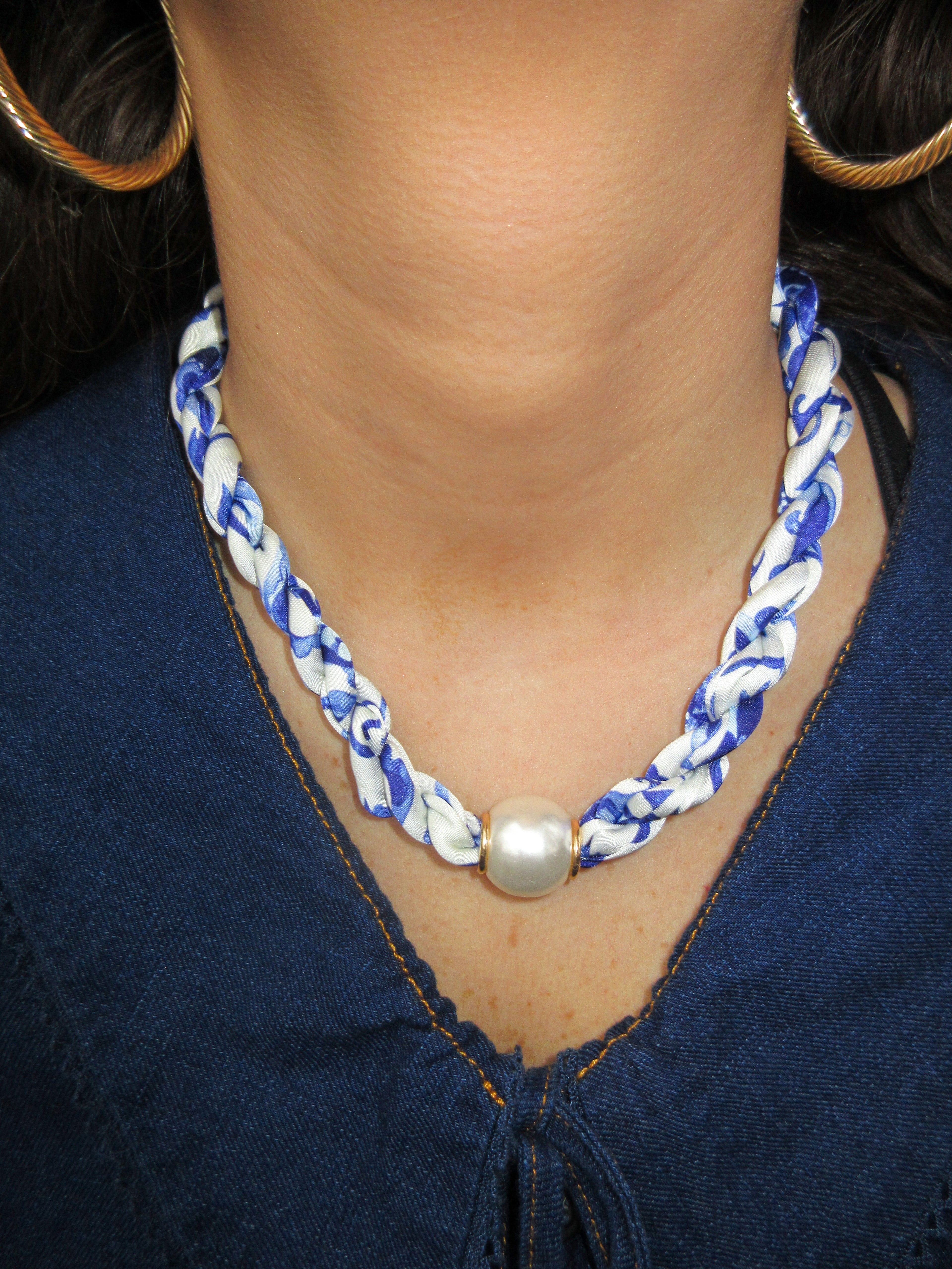 Twisted Pearl Necklace