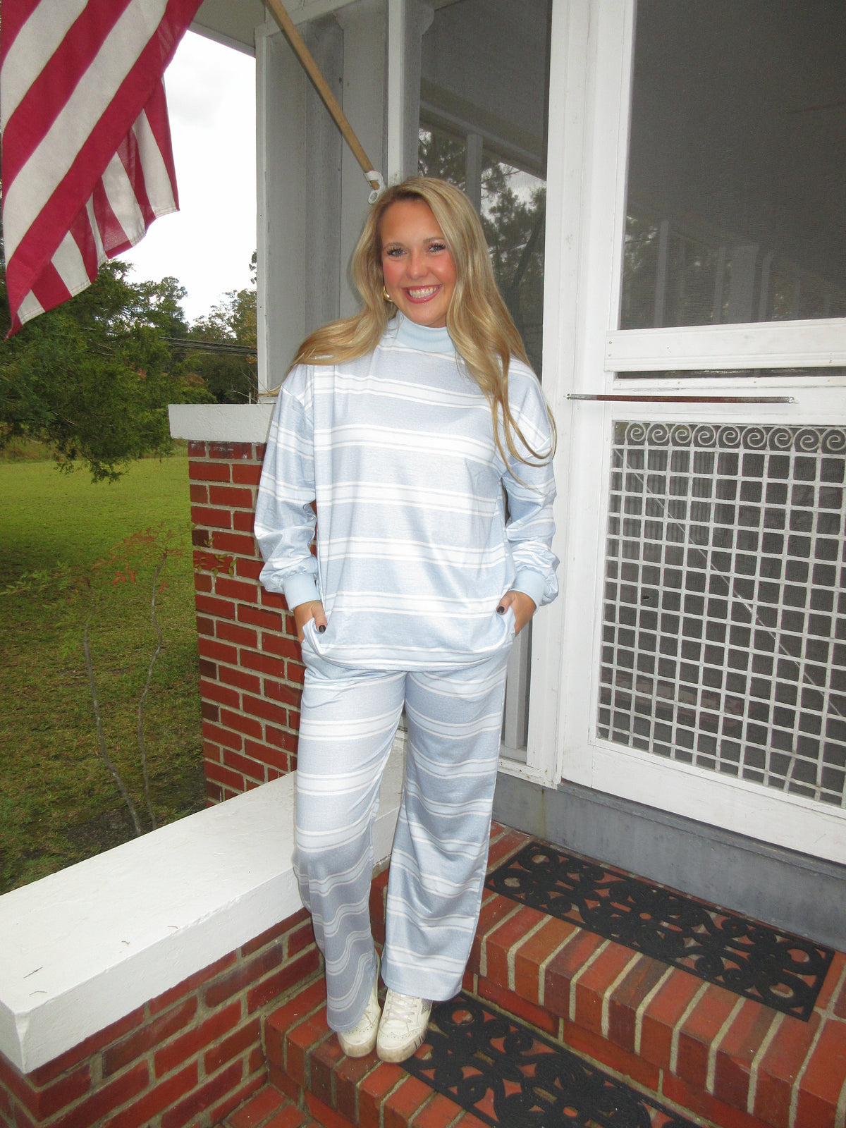 Blue Striped Set